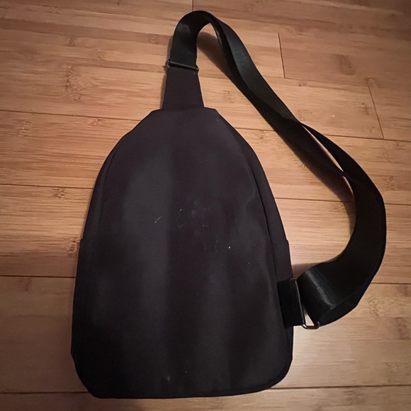 Black Quilted Women's Crossbody Bag - Picture 3 of 4